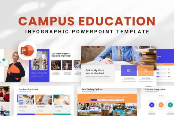 Campus Education: A PowerPoint Template for Modern Pitch Deck