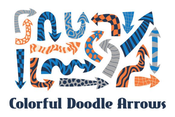 Colorful Doodle Arrows: A Versatile Asset for Visual Communication