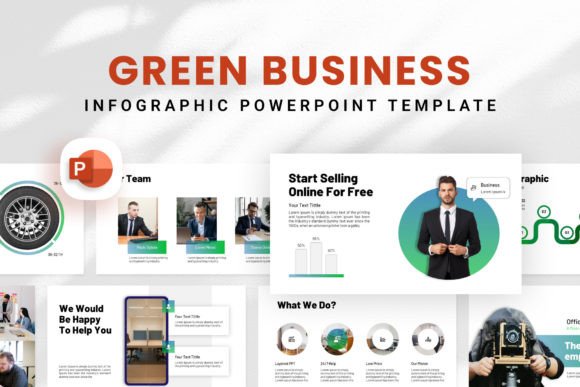 Elevate Your Sustainable Vision with the Green Business PowerPoint Template