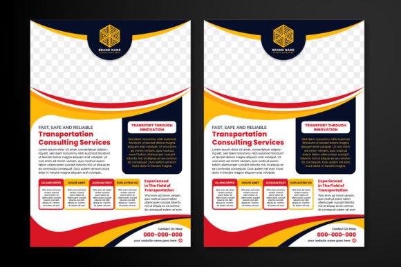 Elevate Your Transport Brand with a Vertical Flyer Template