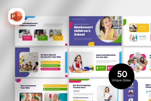 Elevating Your Educational Pitch: The Montessori School PowerPoint Template