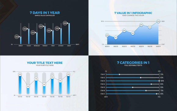 Enhancing Video Reports with the 7 Values Infographic Charts .Mogrt