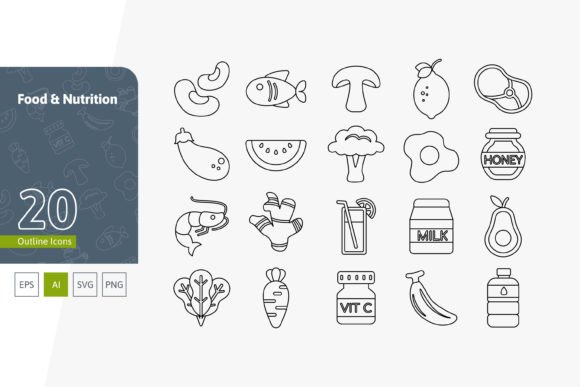 Modern Visuals for Food and Nutrition Content