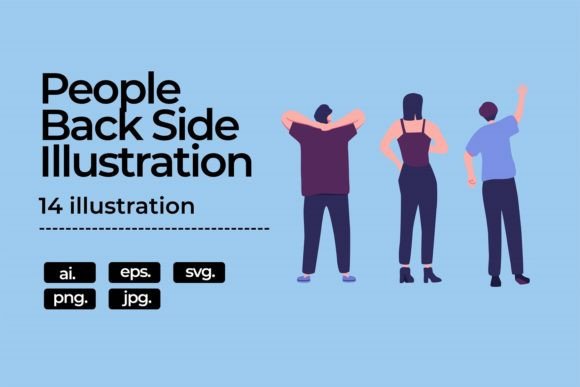 People from Back Side Illustration: The Unseen Asset for Modern Design