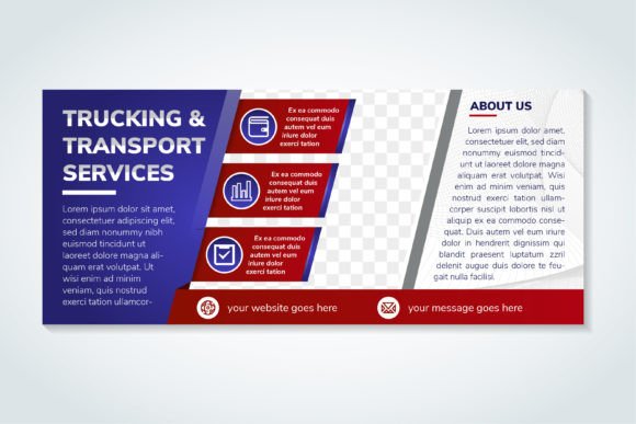Strategic Communication with a Transport Services Horizontal Banner