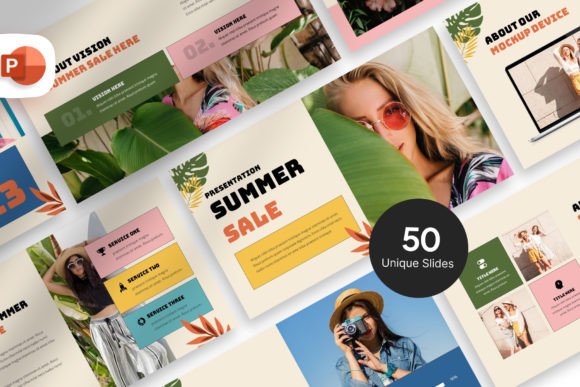 Summer Sale PowerPoint Template: Elevate Your Pitch Deck