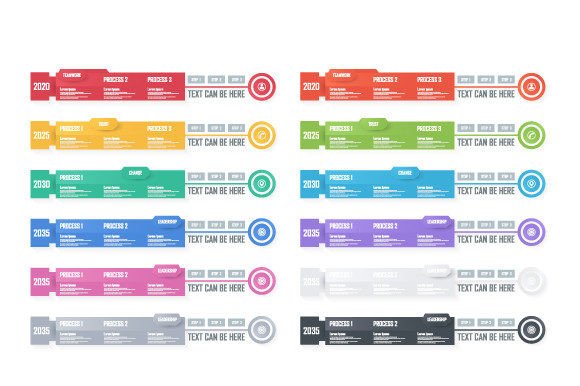 Understanding Abstract Infographic Tags Design Colors