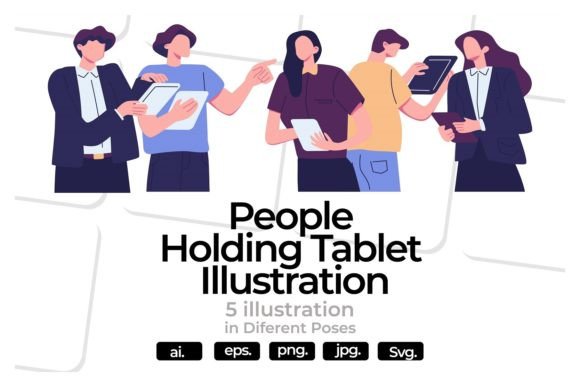 Why Your Design Project Needs People Holding Tablet Illustrations